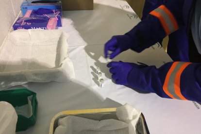 Preparativos de la vacuna.