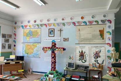La cruz del CEIP Pedro de Mena.