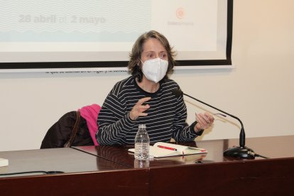 Marta Sanz durante su intervención.