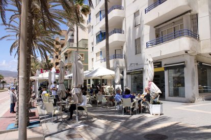 Terraza del establecimiento hostelero La India.