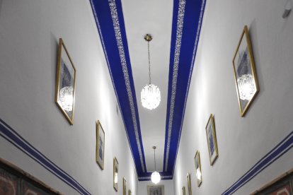 Uno de los pasillos del ala restaurada.