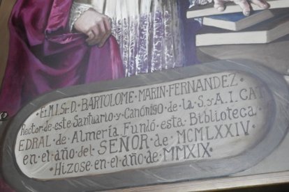 Cuadro de Bartolomé Marín, figura imprescindible en la historia del Santuario.