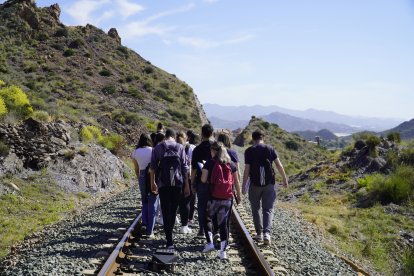 José María Calaforra impartió una clase a los alumnos de la UAL en la Geoda de Pulpí.