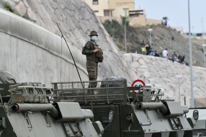 Ya son varias unidades del Ejército de Tierra que se han desplegado en Ceuta