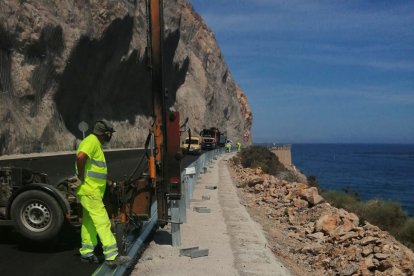 Últimos trabajos en la vía.