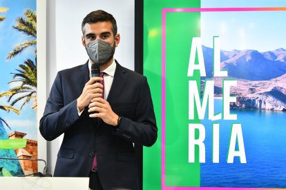 El alcalde de Almería, Ramón Fernández-Pacheco, en Fitur 2021.