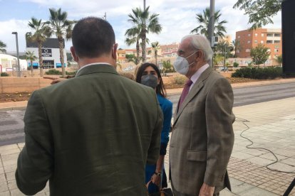Juan Megino minutos antes de que diera comienza el acto.