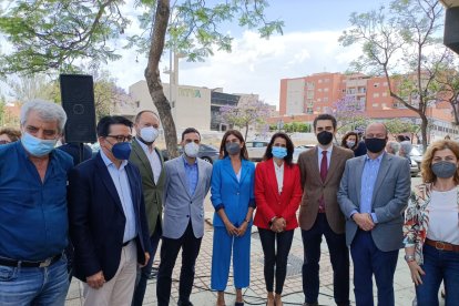 Representantes políticos de la actual Corporación municipal que acuden a este homenaje al exalcalde de la ciudad.