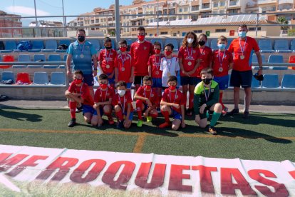 Foto para la historia del fútbol en Roquetas de Mar.