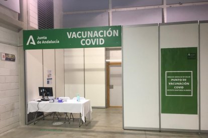 Punto de vacunación en Almería.