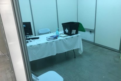 Estancia habilitada para la vacunación.