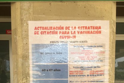 Información sobre el proceso de vacunación en Almería.