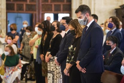 Momento de la misa estacional.
