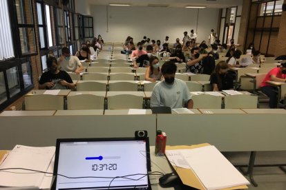 Los nervios a flor de piel ya en el aula.