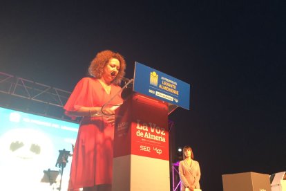 Intervención de María López, presidenta de la Mancomunidad de Municipios del Levante Almeriense.