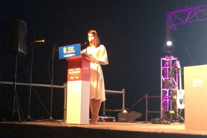 Ángeles Martinez, vicepresidenta segunda de la Diputación de Almería, durante la gala.