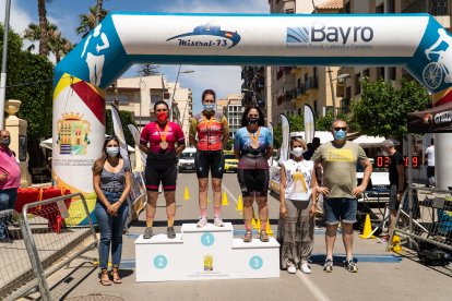 Ellas fueron protagonistas de la gran carrera.