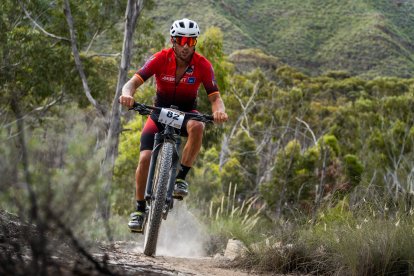 Lanzado hacia la línea de meta.