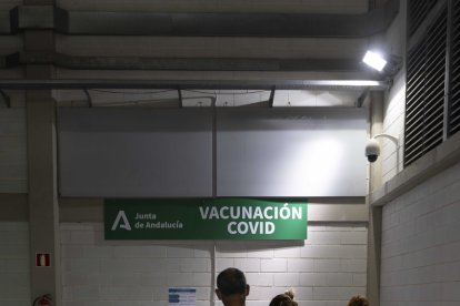 Interior del pabellón de la capital.