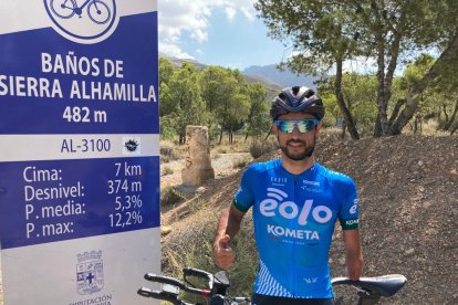 Subida a Sierra Alhamilla como parte de la preparación.