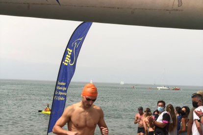 Camino de la línea de meta.