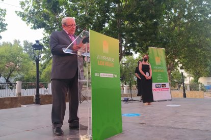 Diego Iglesias Cabrera, en su discurso tras recoger el Premio Gente.