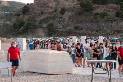 El público respetó las colas y la señalización de entrada y salida del recinto