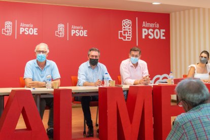 Acto en la sede del PSOE.