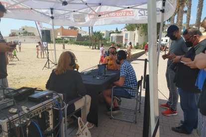 La playa de San José ha sido hoy el escenario del \