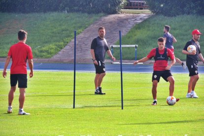 Su primer entrenamiento.