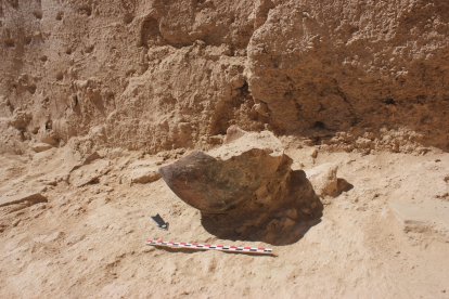 Olla cristiana encontrada en las excavaciones