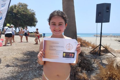 Leire ha conseguido el vale para consumir junto a su familia en El Sultán