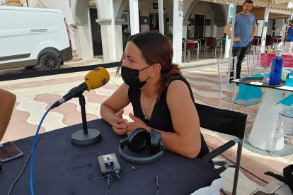 Blanca Díez, responsable de restaurante Pa\' Levante, en el set de La SER