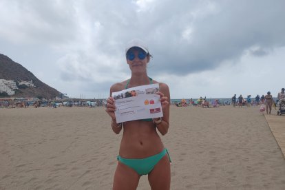 Patricia se llevó uno de los vales para el Hiper Almanzora