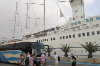 El crucero llegó a las ocho de la mañana del miércoles desde Cartagena.