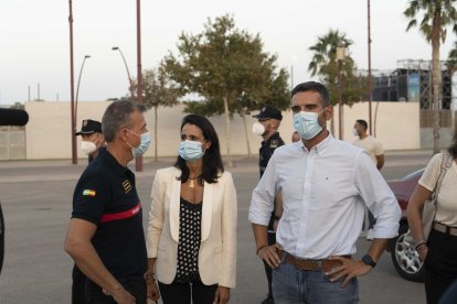 El alcalde de Almería supervisó todo el operativo de seguridad