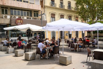 La plaza de los Burros fue el lugar elegido por muchos almerienses.