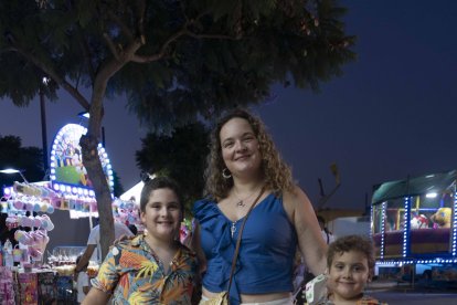 Judith, Raúl (9) y Mario (7)