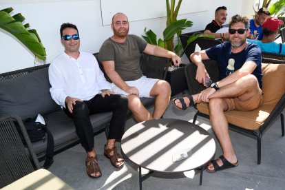 David Escolana, Enrique Leal y Carlos López, en Ático HO.