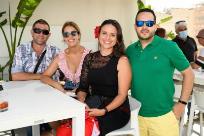 Daniel Herrero, Benjamín Guerra, Tamara Ibáñez y María Sánchez, en Ático HO.