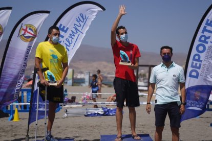 El presidente de Diputación, Javier A. García, que ha entregado los premios de las categorías Máster y General.