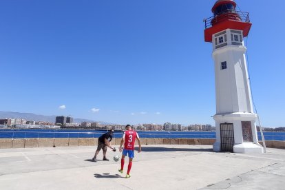 El Poli Almería graba un vídeo para la captación de abonados 21-22.