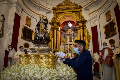 La Pequeñica recorrió la explanada del Santuario para bendecir el Valle del Almanzora.