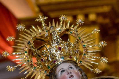 La procesión se realizó tras la Santa Misa.