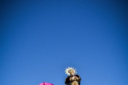 La procesión se realizó tras la Santa Misa.
