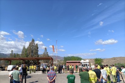 Minuto de silencio en el CEDEFO de Alhama de Almería.