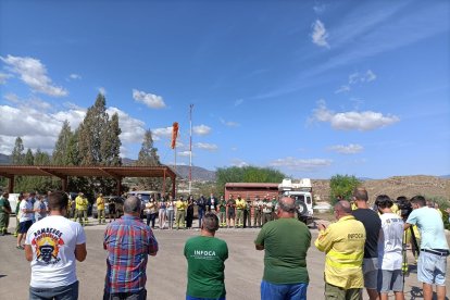 Minuto de silencio en el CEDEFO de Alhama.