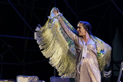 Anabel Veloso durante su actuación.