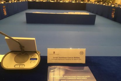 Lugar que ocupa el presidente de la Diputación.