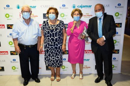 Tercera Edad de Gérgal: Enrique Villanueva, María López, Josefa Benete y Antonio Díaz.